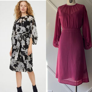 Club Monaco Linettha Dress in Raspberry - 00